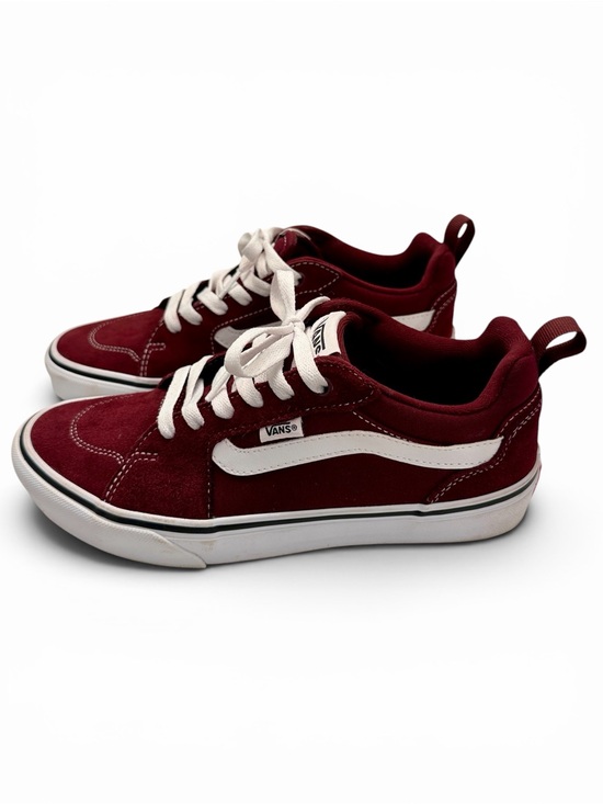 Vans Shoes - Vans Burgundy and White Skate Sneakers